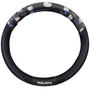 Brand New Sanrio Hello Kitty Black Car Steering Wheel Cover